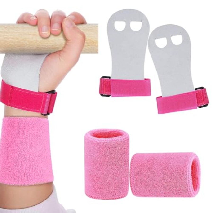 Sports Grip - 2PCS Gymnastiek Handgrepen Handschoenen Polsbandjes, Gymnastiek