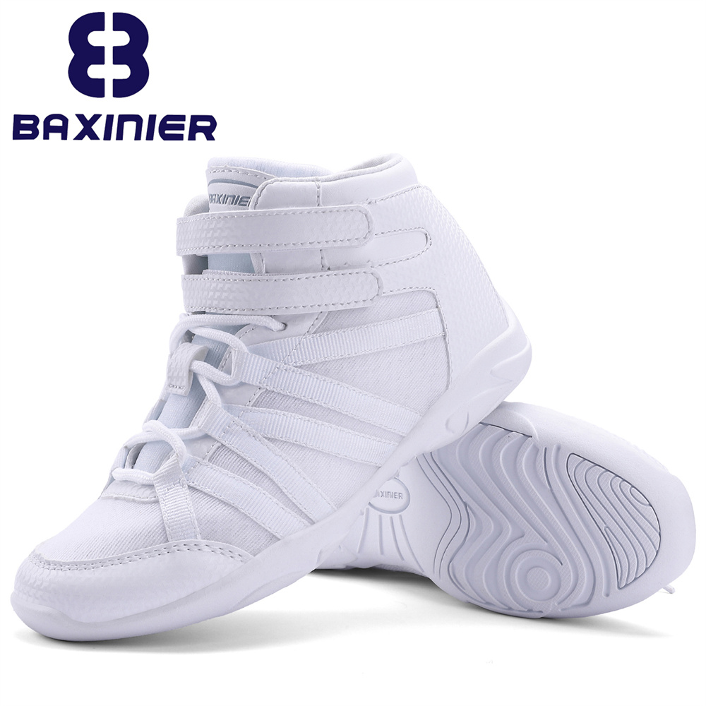 Badminton Shoes - BAXINIER Meisjes Witte Hoge Top Cheerleading