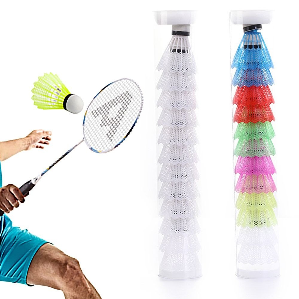 Feather Shuttlecock - 6/12 Stuks Winddicht Badminton Multi-Color Foam