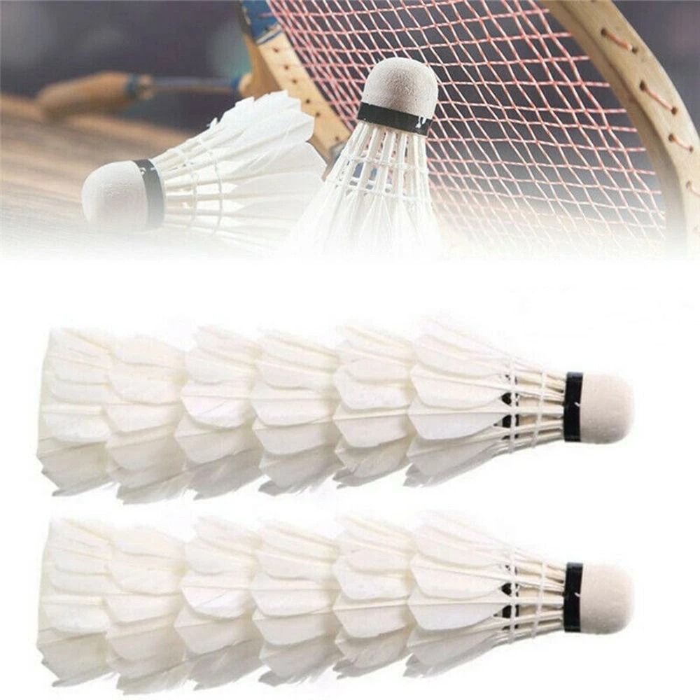 Feather Shuttlecock - Nieuwe witte ganzenveren badminton shuttle duurzame