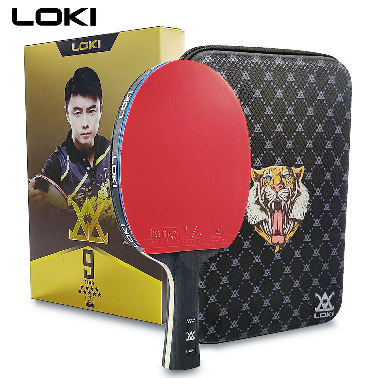 LOKI 9 Ster Tafeltennisracket  - Badminton Racket Carbon recensie en prijs