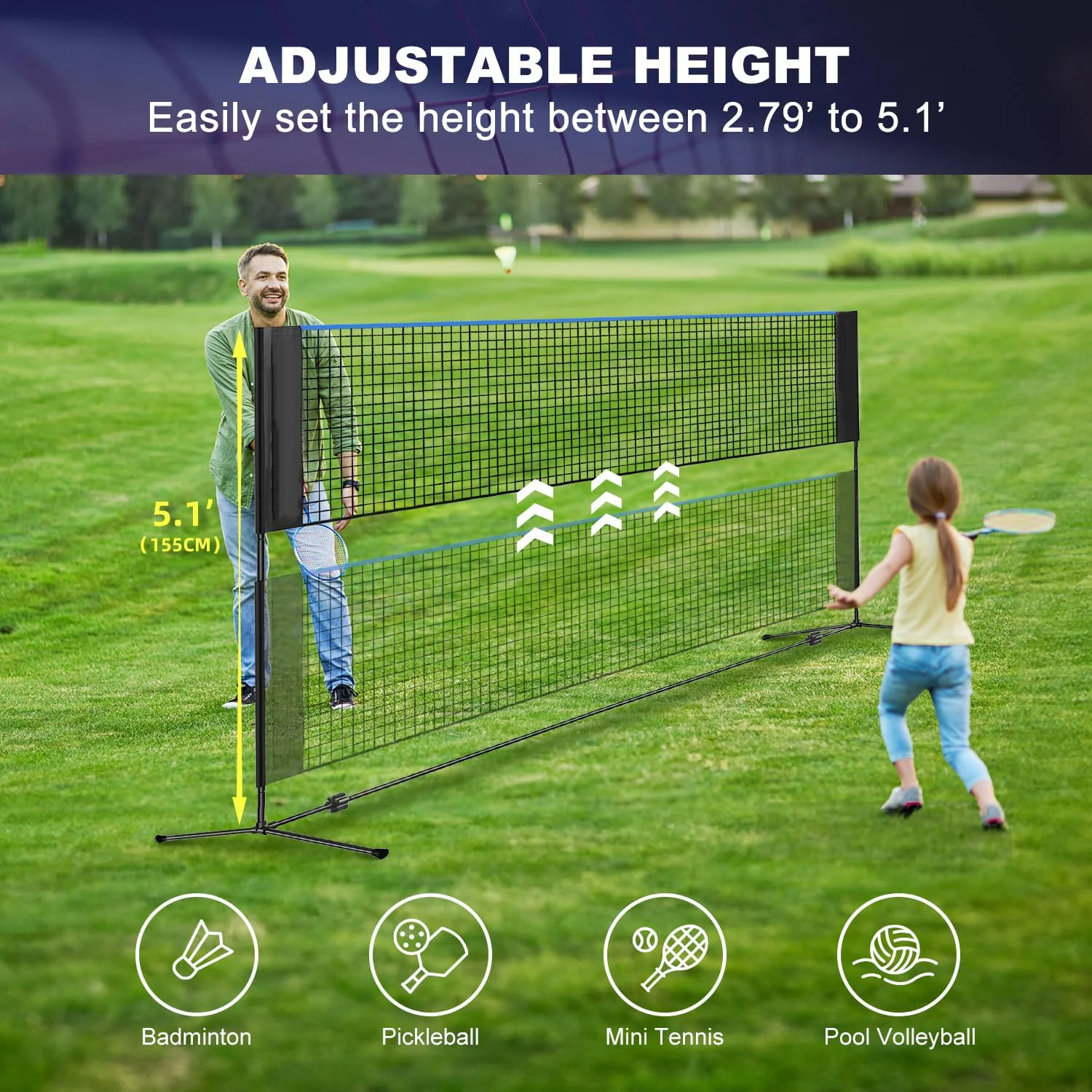 Hoogte Staal 10FT Multisportne - Badminton Bag recensie en prijs