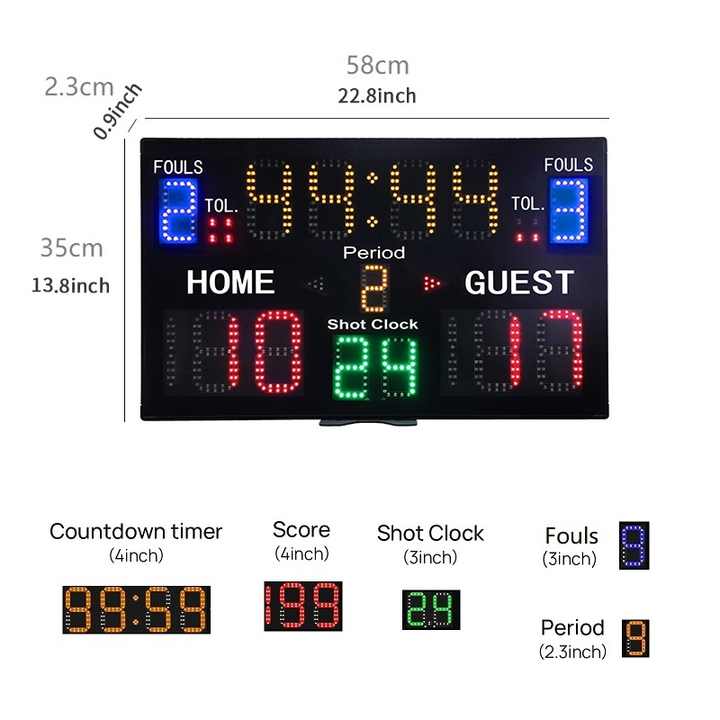 Draagbare draadloze afstandsbe - Scoreboard Digital recensie en prijs