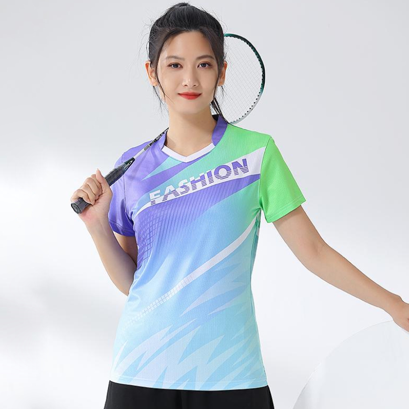 Dames Badminton Shirt Print Go - Badminton Jersey recensie en prijs
