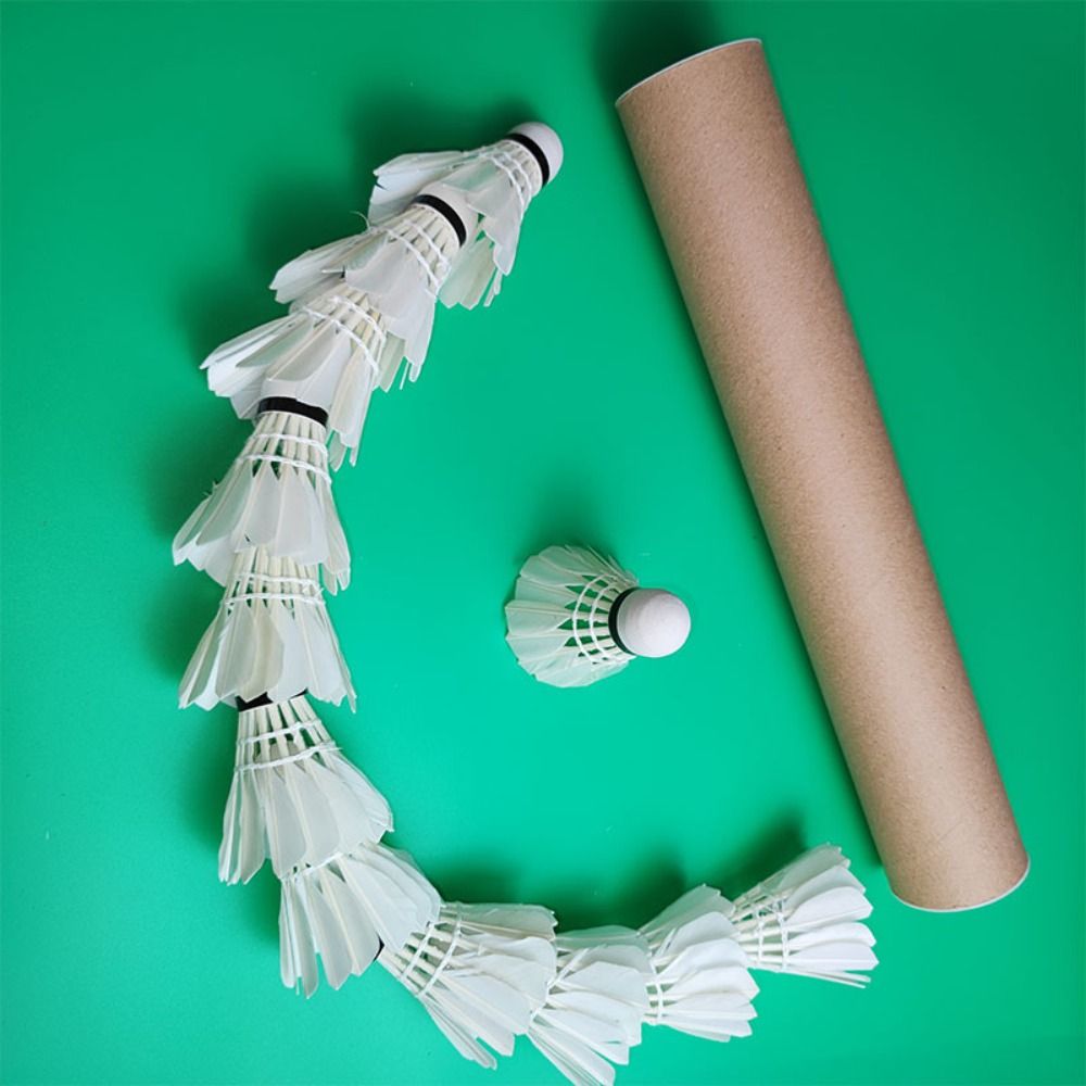 3/6/12 Stuks Nieuwe Witte Badm - Feather Shuttlecock recensie en prijs